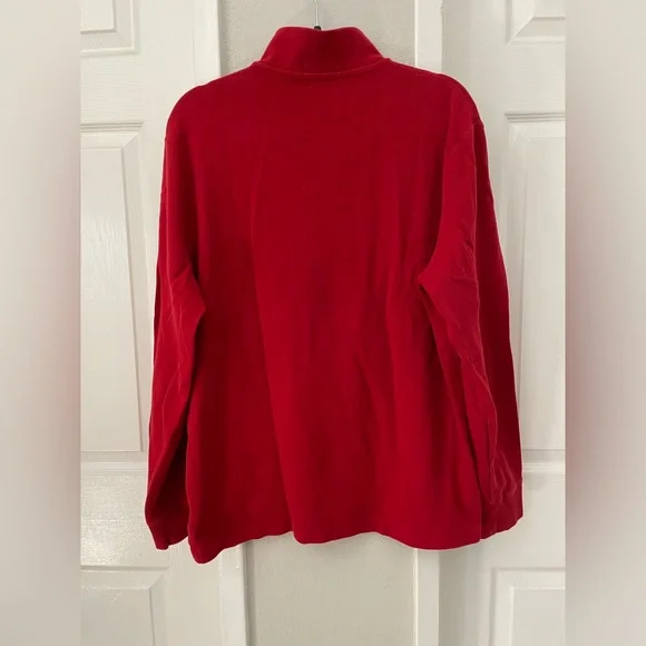 Ralph Lauren Men's Zip Up Red Sweater - Picture 7 of 8